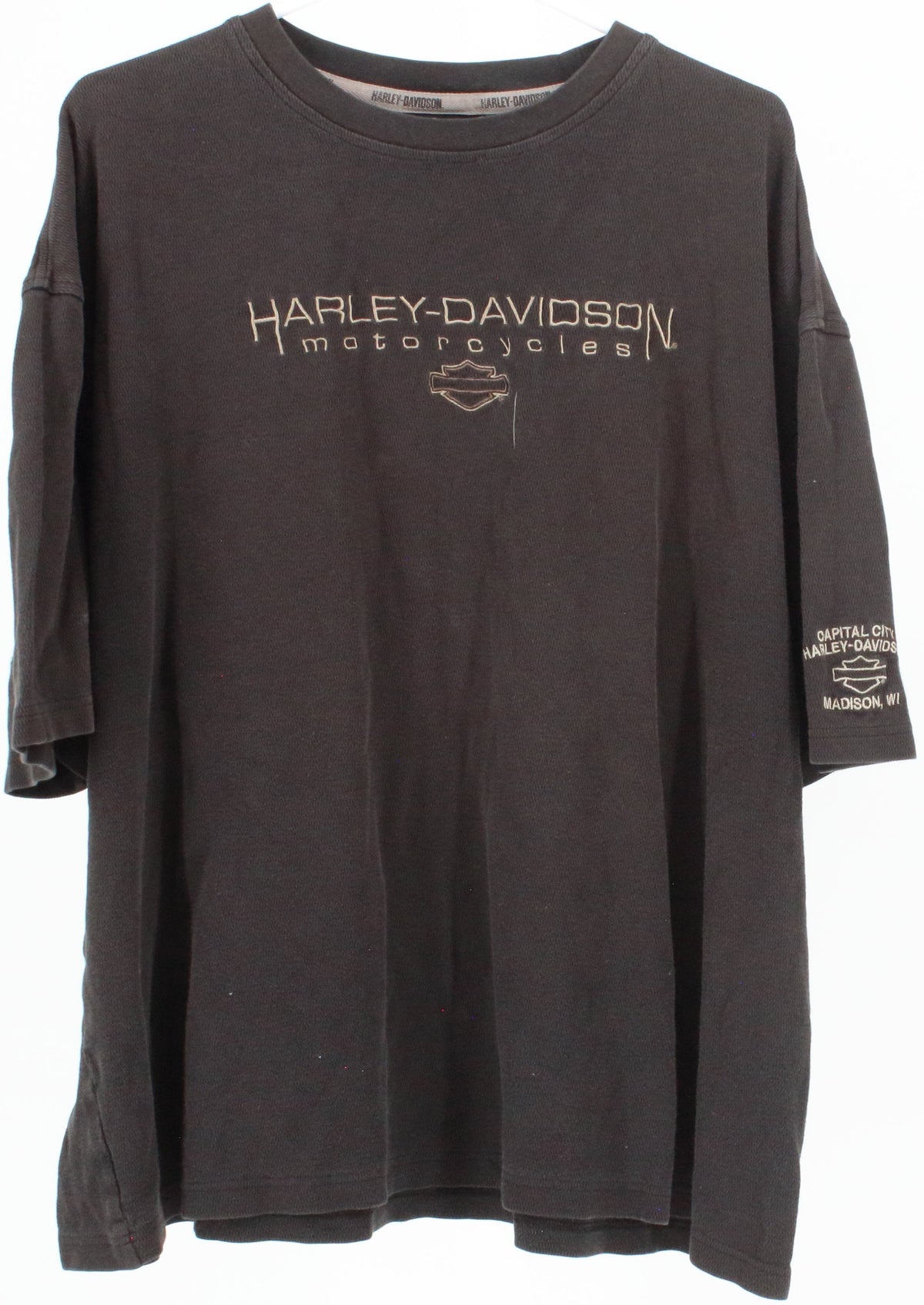 Harley Davidson Motorcycles Capital City Black Heavyweight T-Shirt