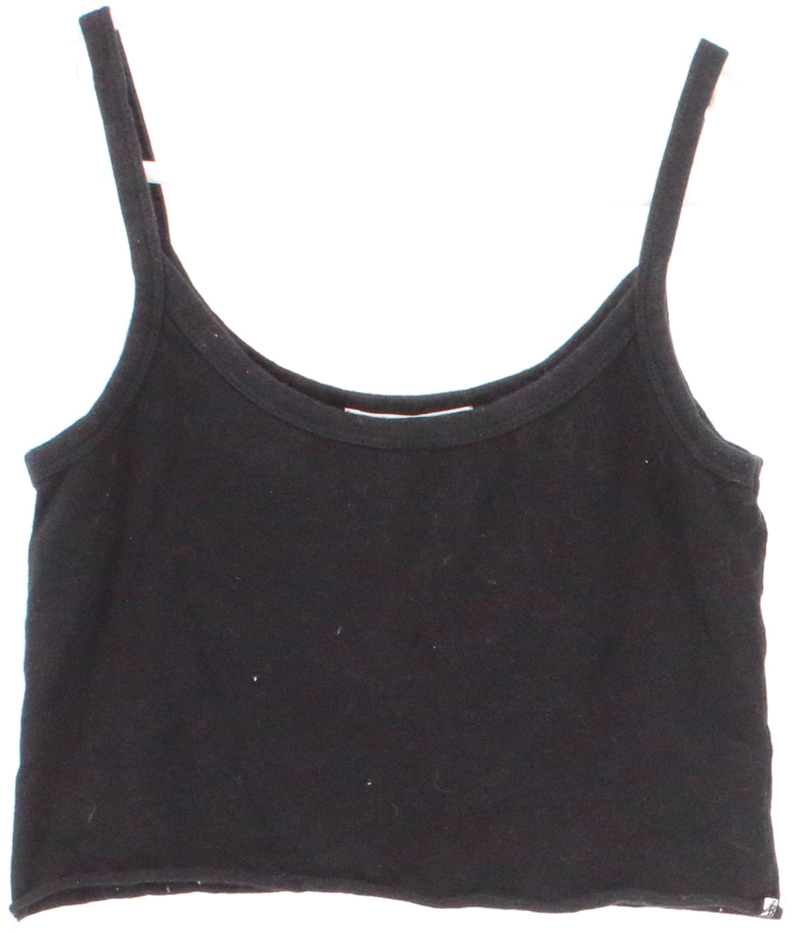 Forever 21 Black Basic Cropped Tank Top