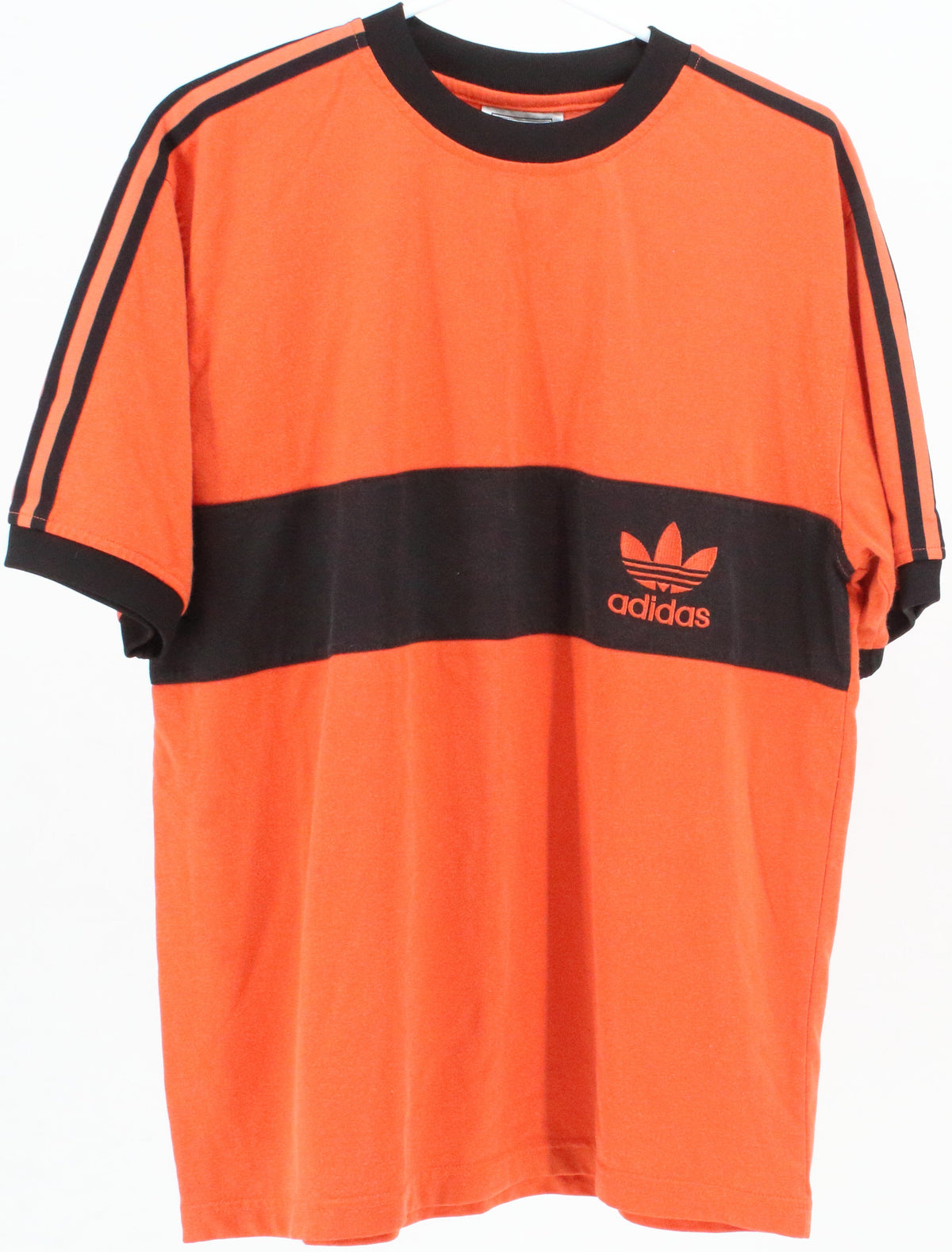 Adidas Orange and Black T-Shirt