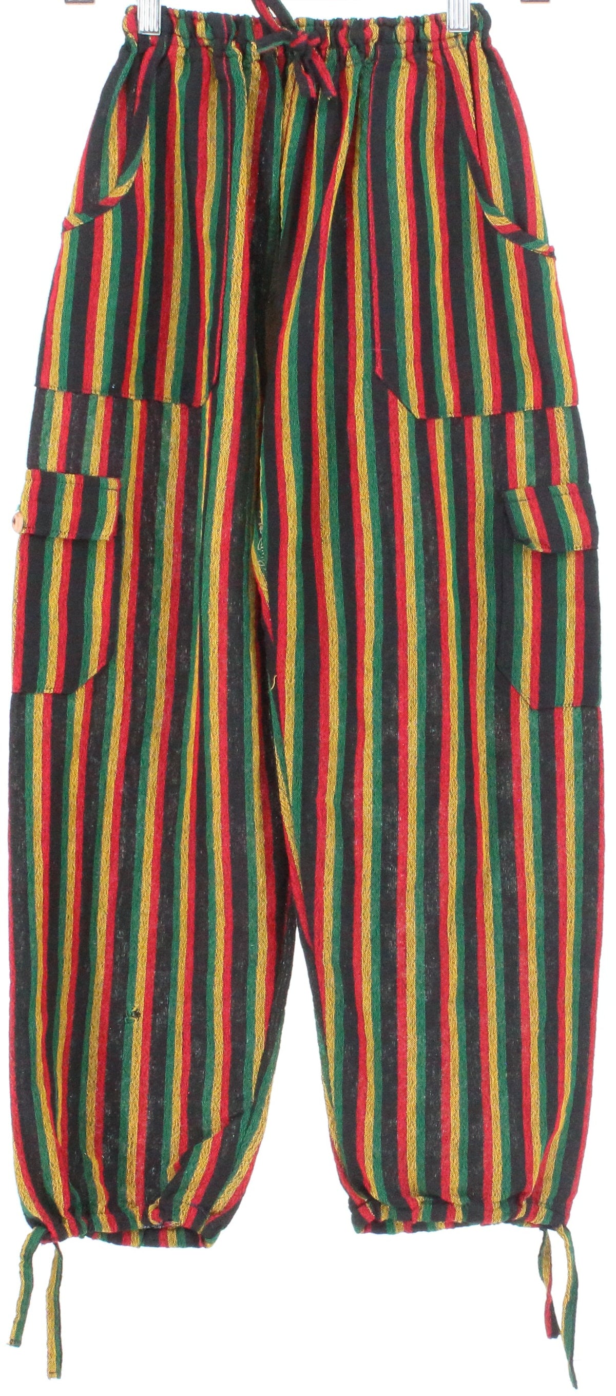 Multicolor Striped Side Pockets Pants