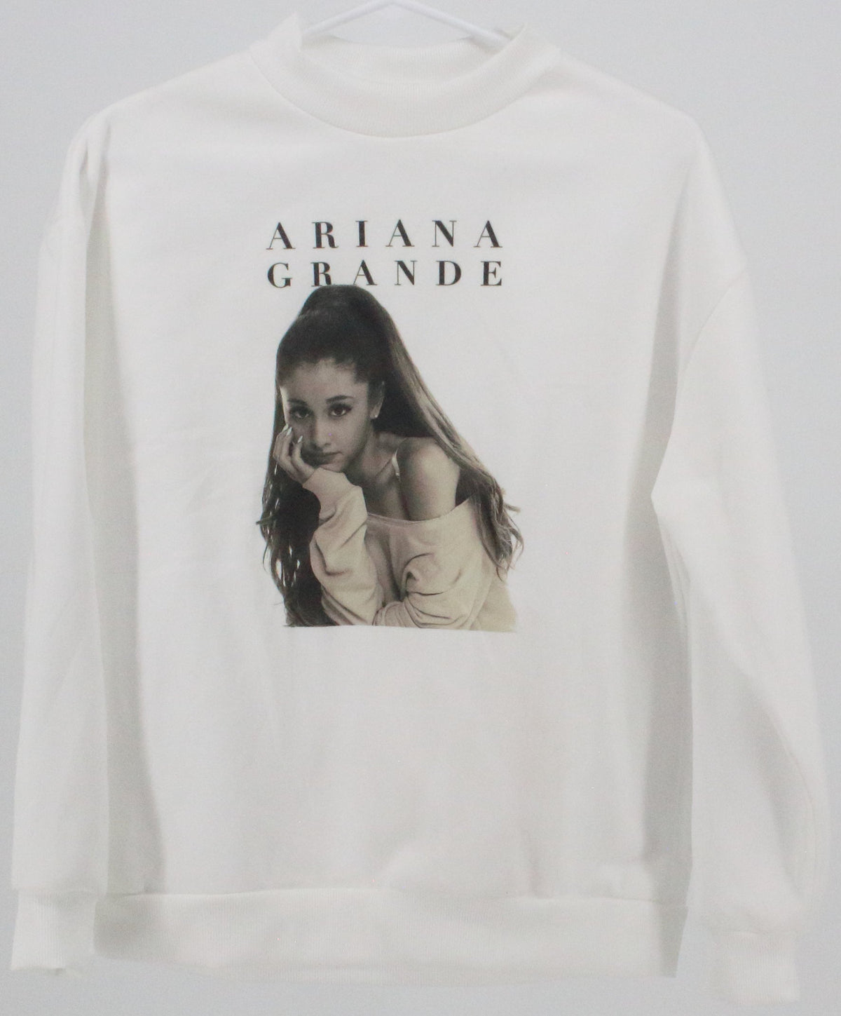 White Ariana Grande Sweatshirt