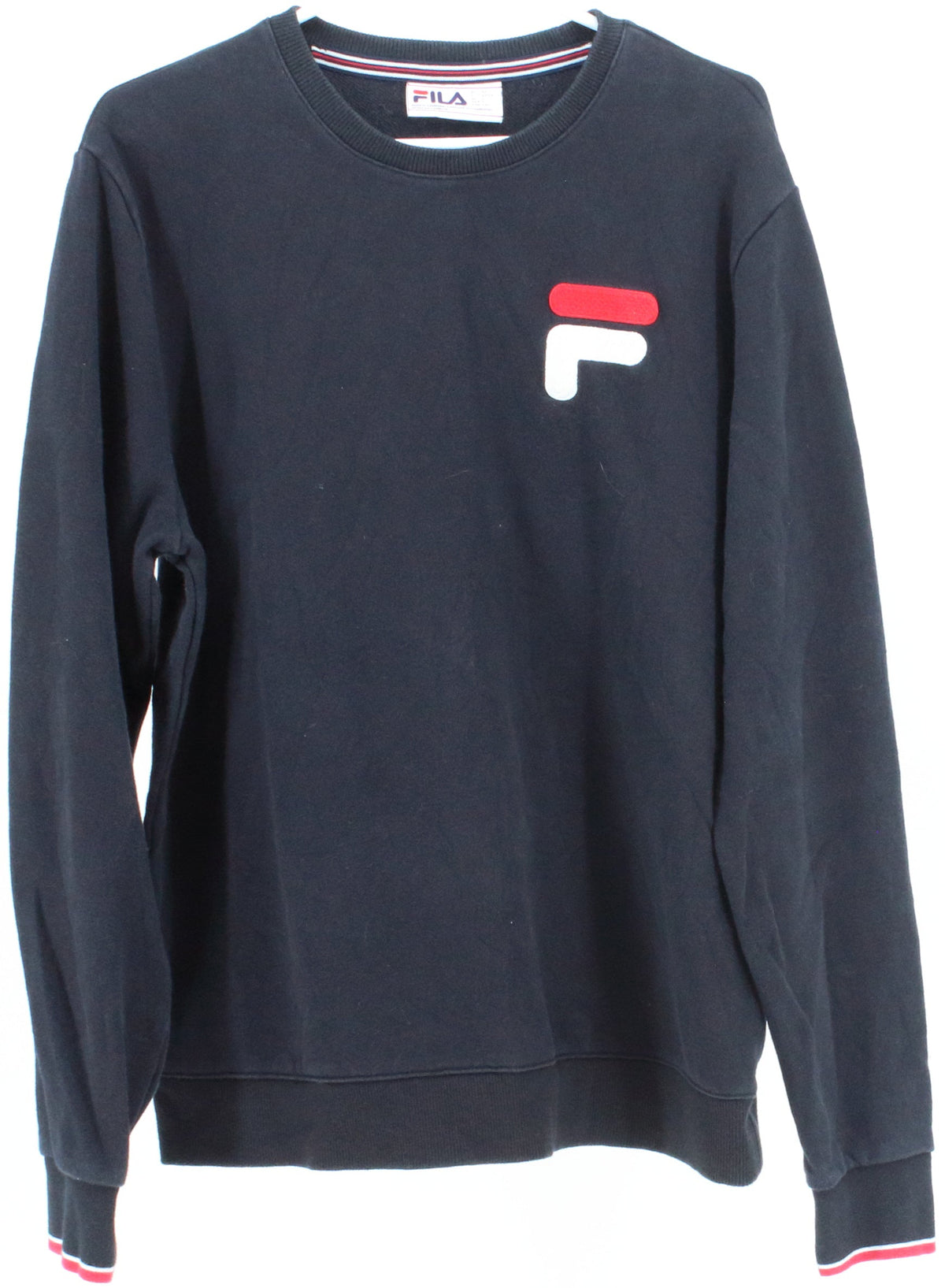 Fila Black Front F Embroidery Sweatshirt