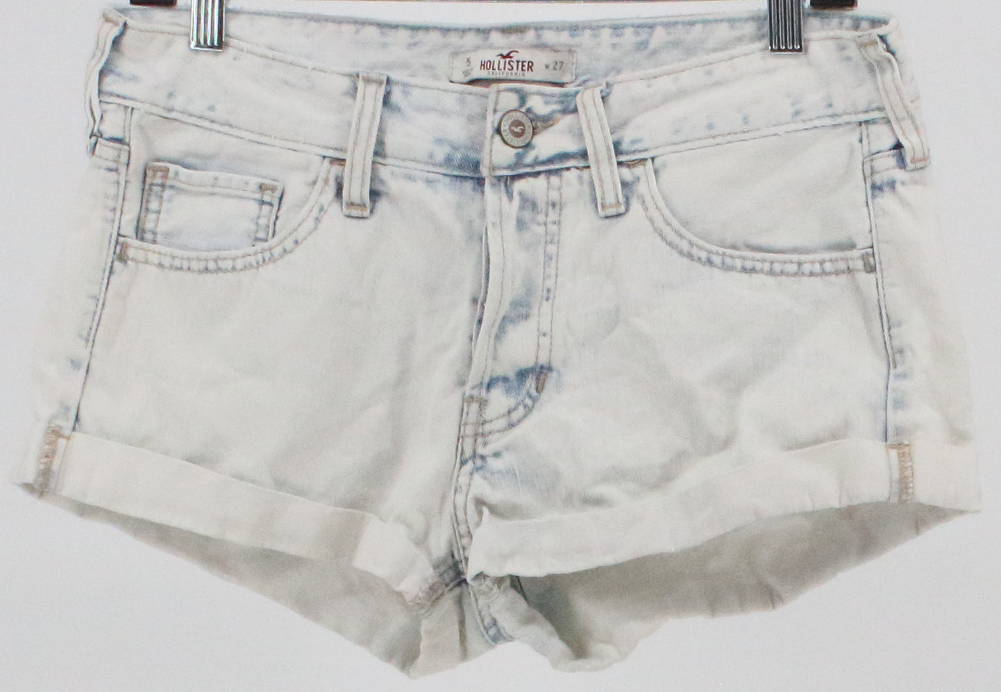 Hollister white denim sales shorts