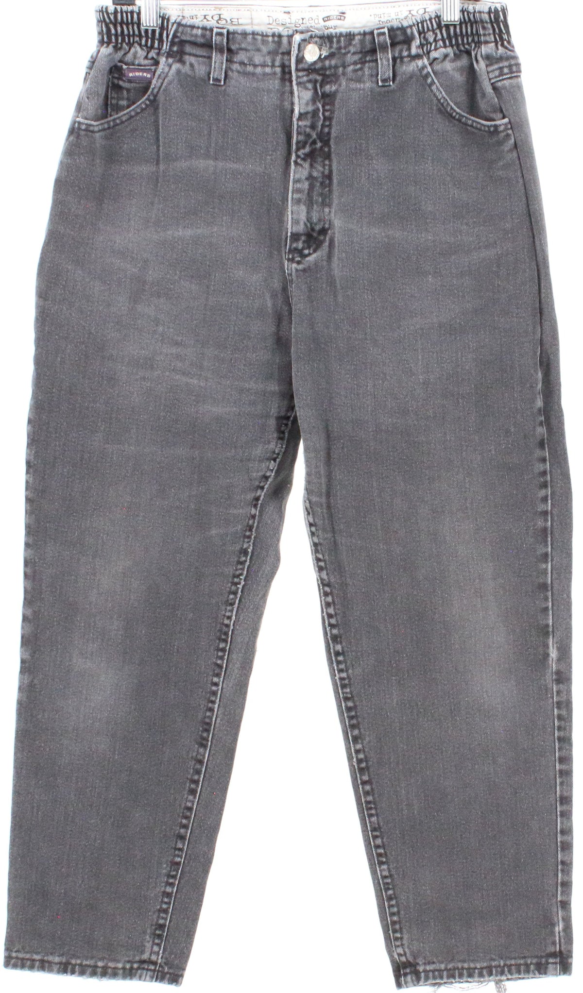 Riders Black Wash Baggy Jeans