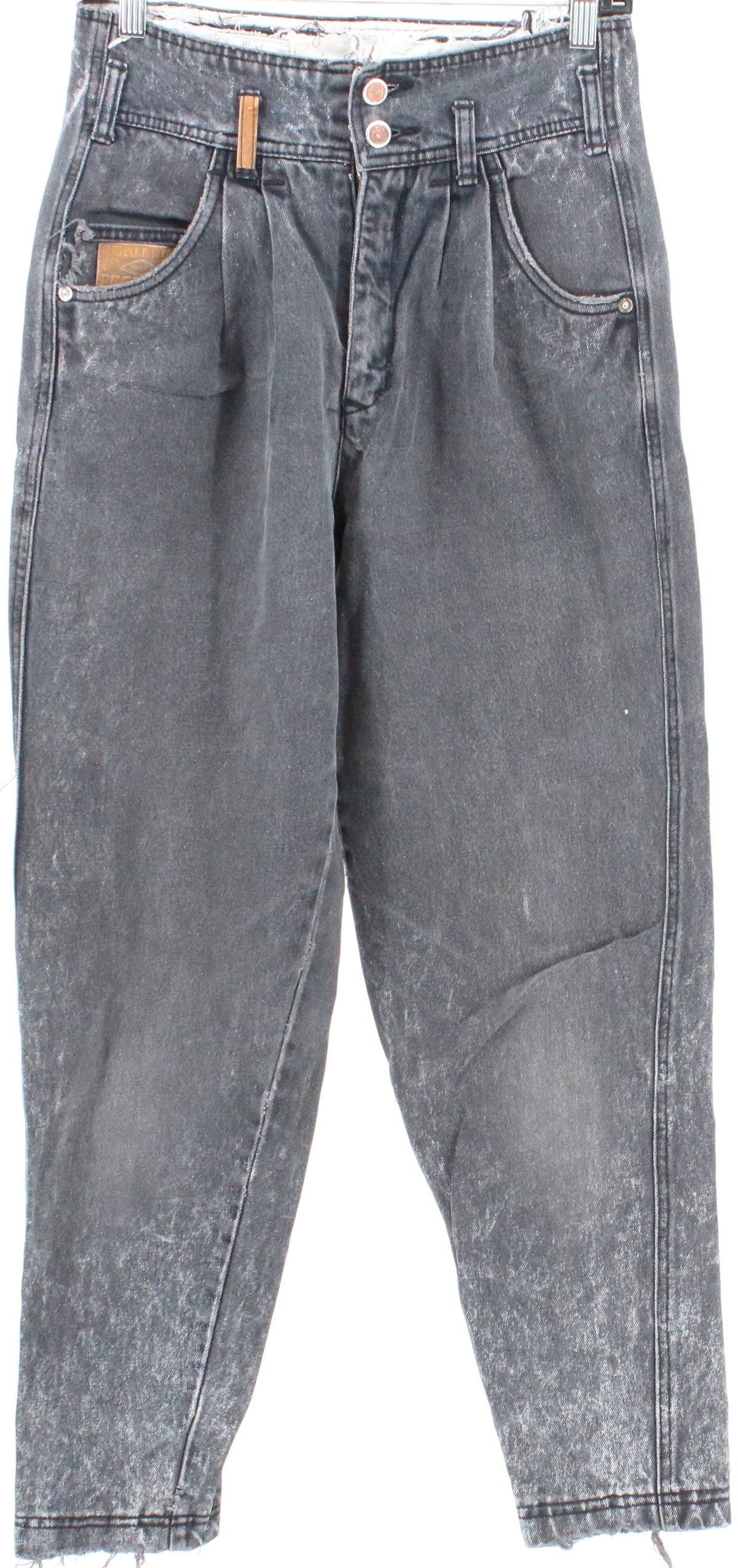 Bugle Boy Black Wash Carrot Jeans