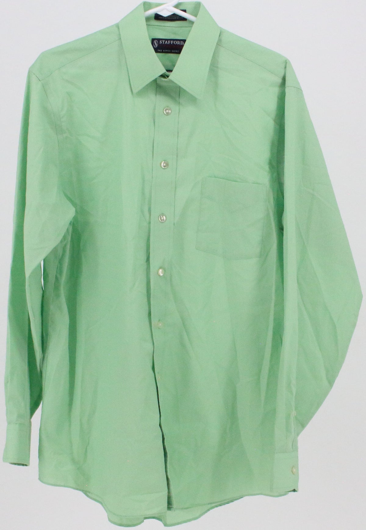 Stafford Performance Classic Fit Green Shirt