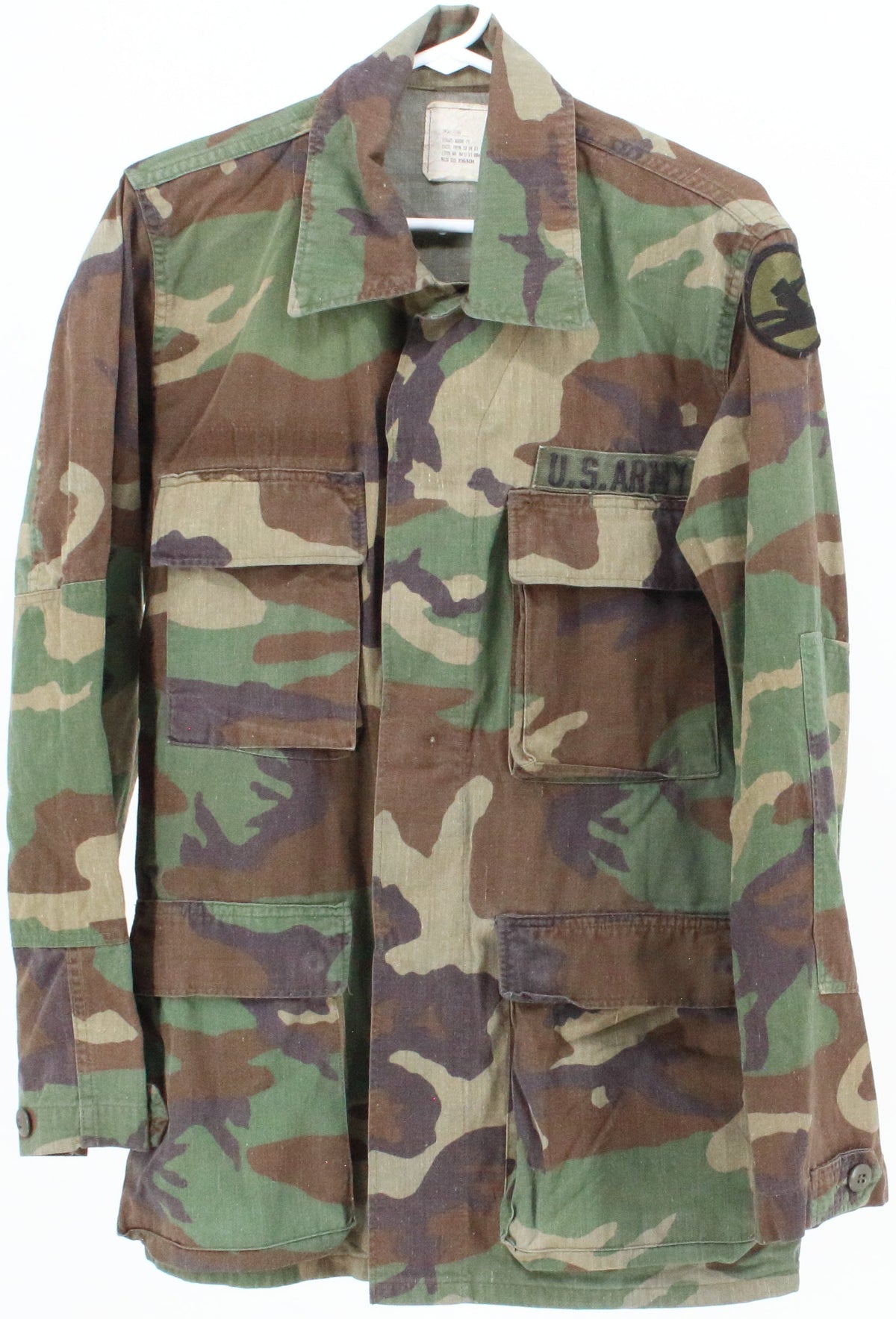 Selma Apparel Corp. U.S. Army Green Woodland Camo Pattern Shirt