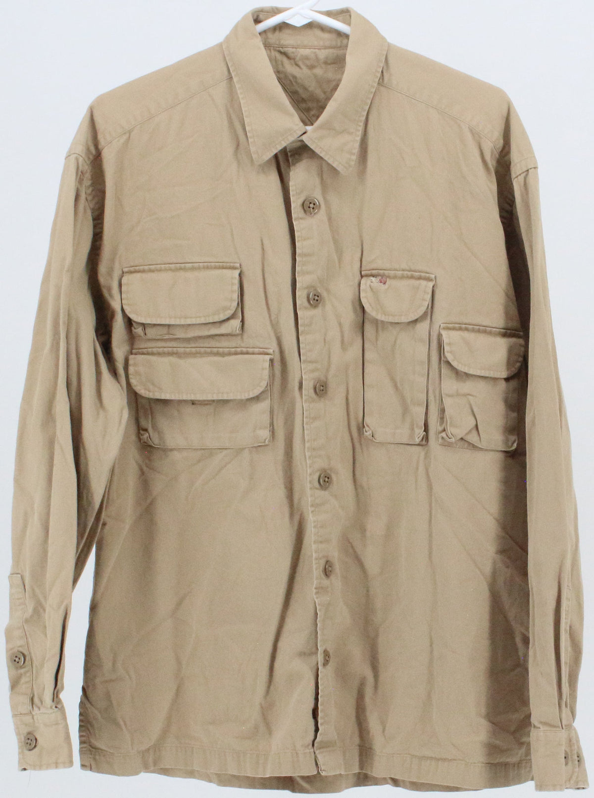 Beige Pockets Shirt