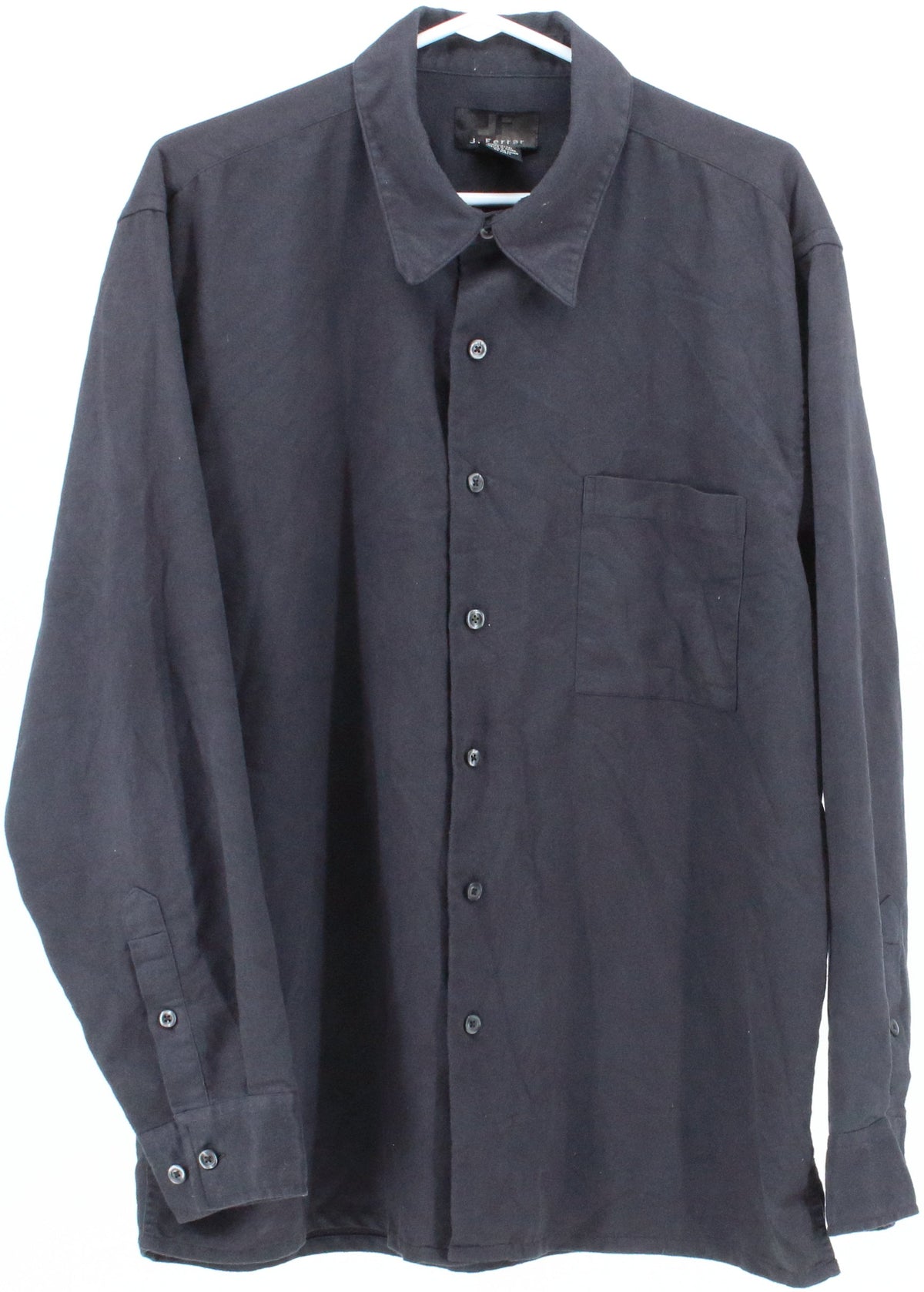 J. Ferrar Black Suede Shirt