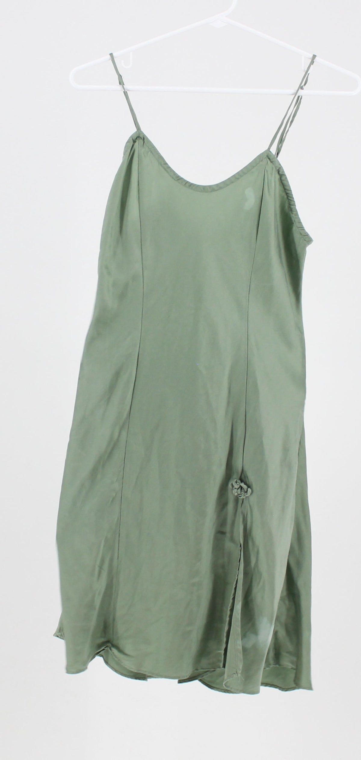 Victoria's Secret Silk sage green slip dress