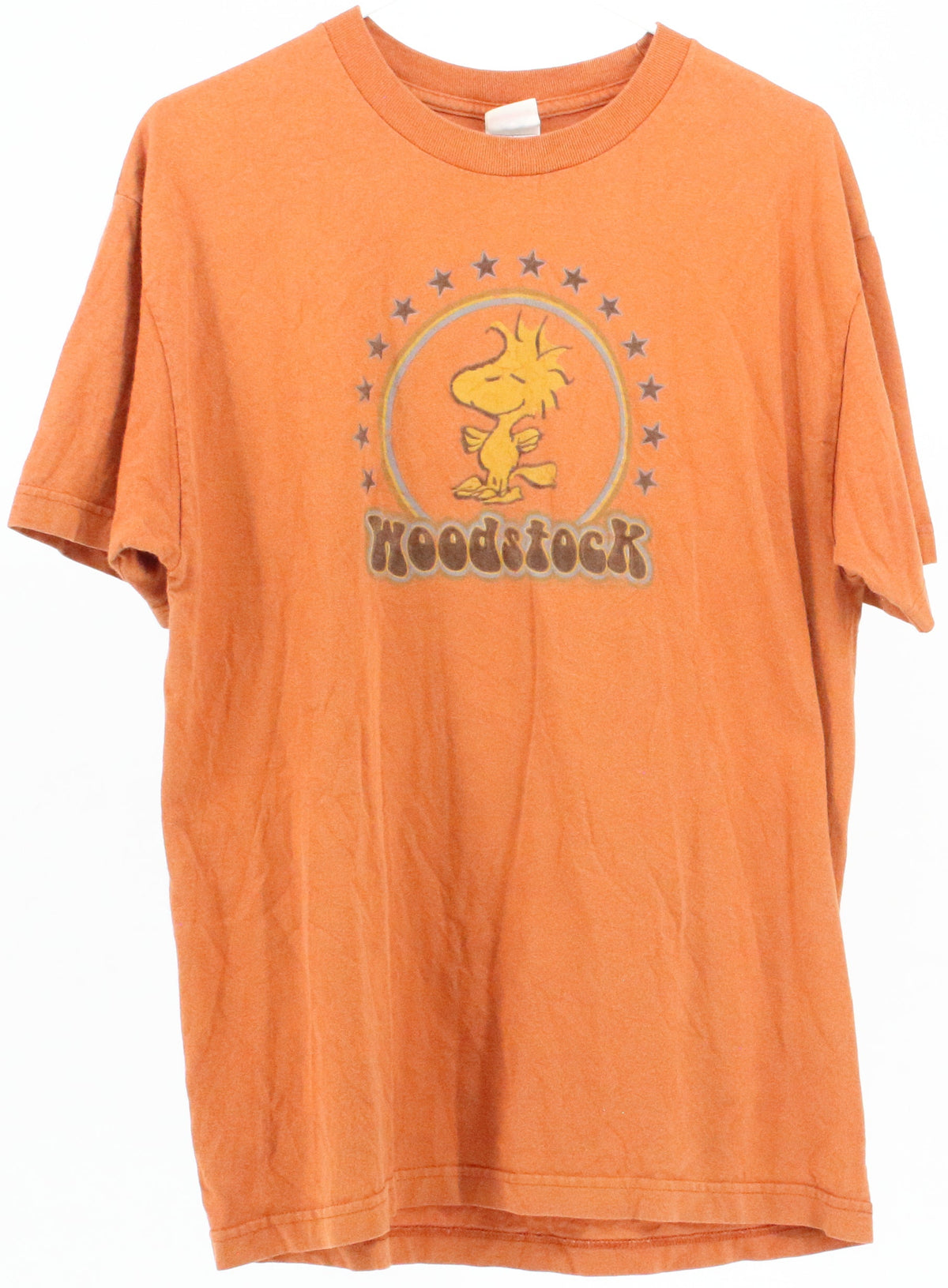 AAA Woodstock Print Dark Orange T-Shirt