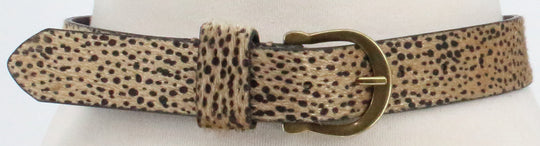 Target Beige and Black Animal Faux Fur Belt