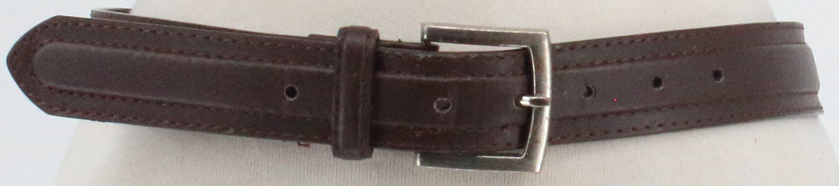 Brown Double Stitching Belt