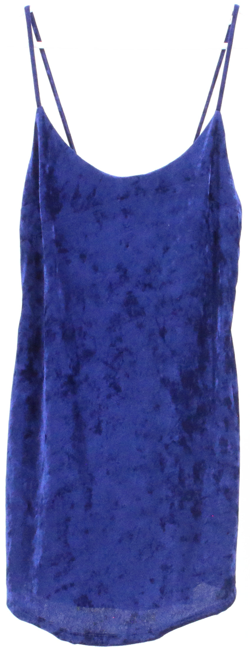Forever 21 Royal Blue Sleeveless Velour Dress