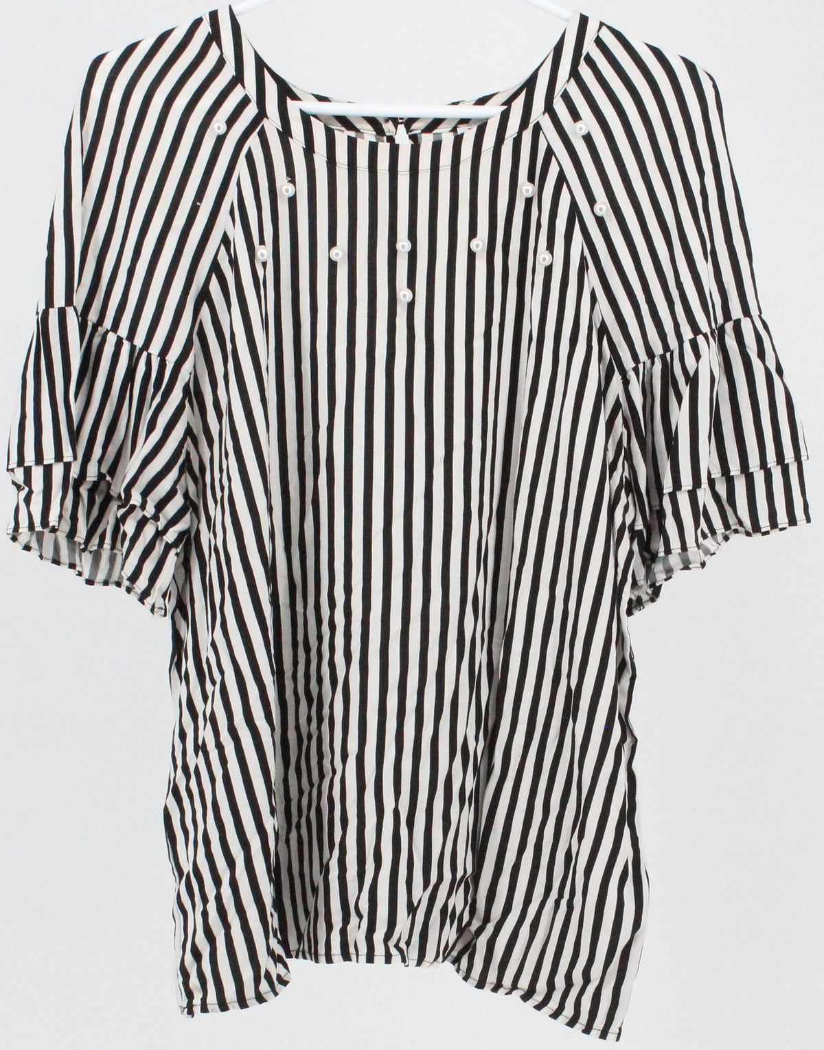 DR2 Black and White Striped Top