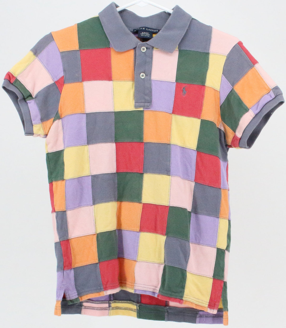 Ralph Lauren Slim Fit Multicolor Patches Polo Shirt