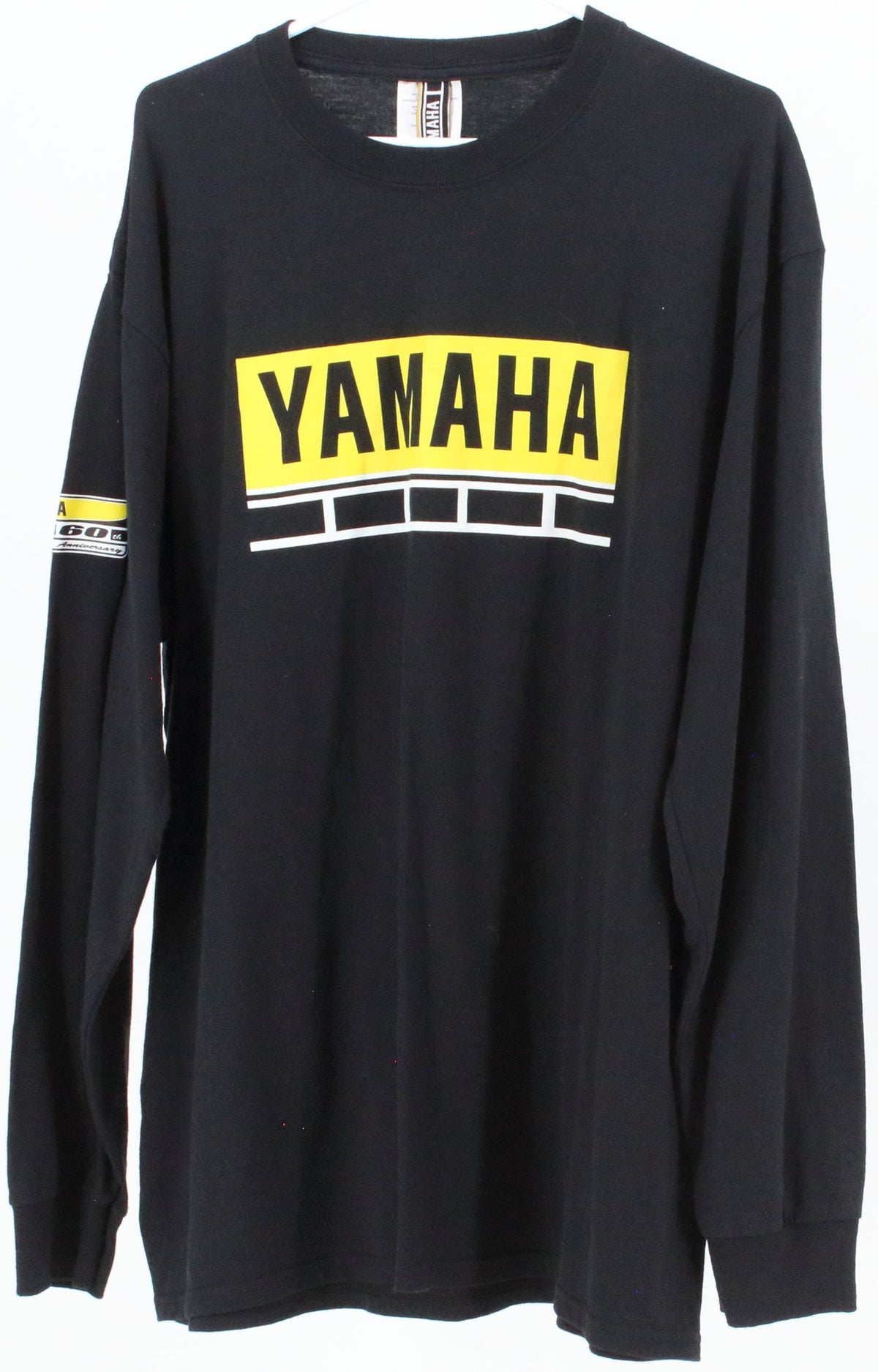 Yamaha 60th Anniversary Black Yellow and White Long Sleeve T-Shirt