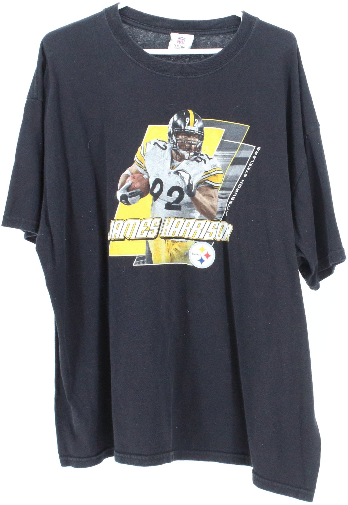 NFL Team Apparel James Harrison Steeles Black T-Shirt