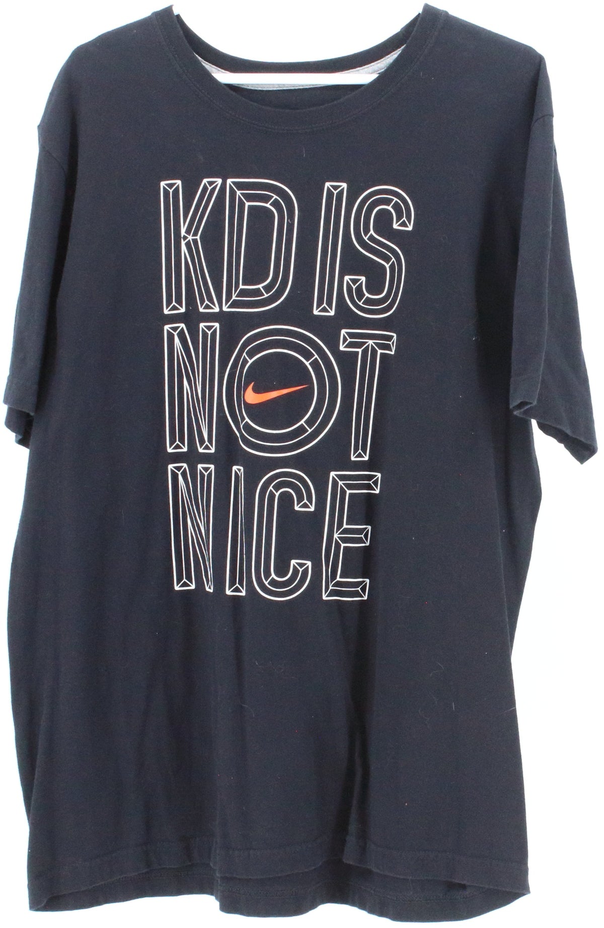 Nike KD Is Not Nice Regular Fit Black T-Shirt