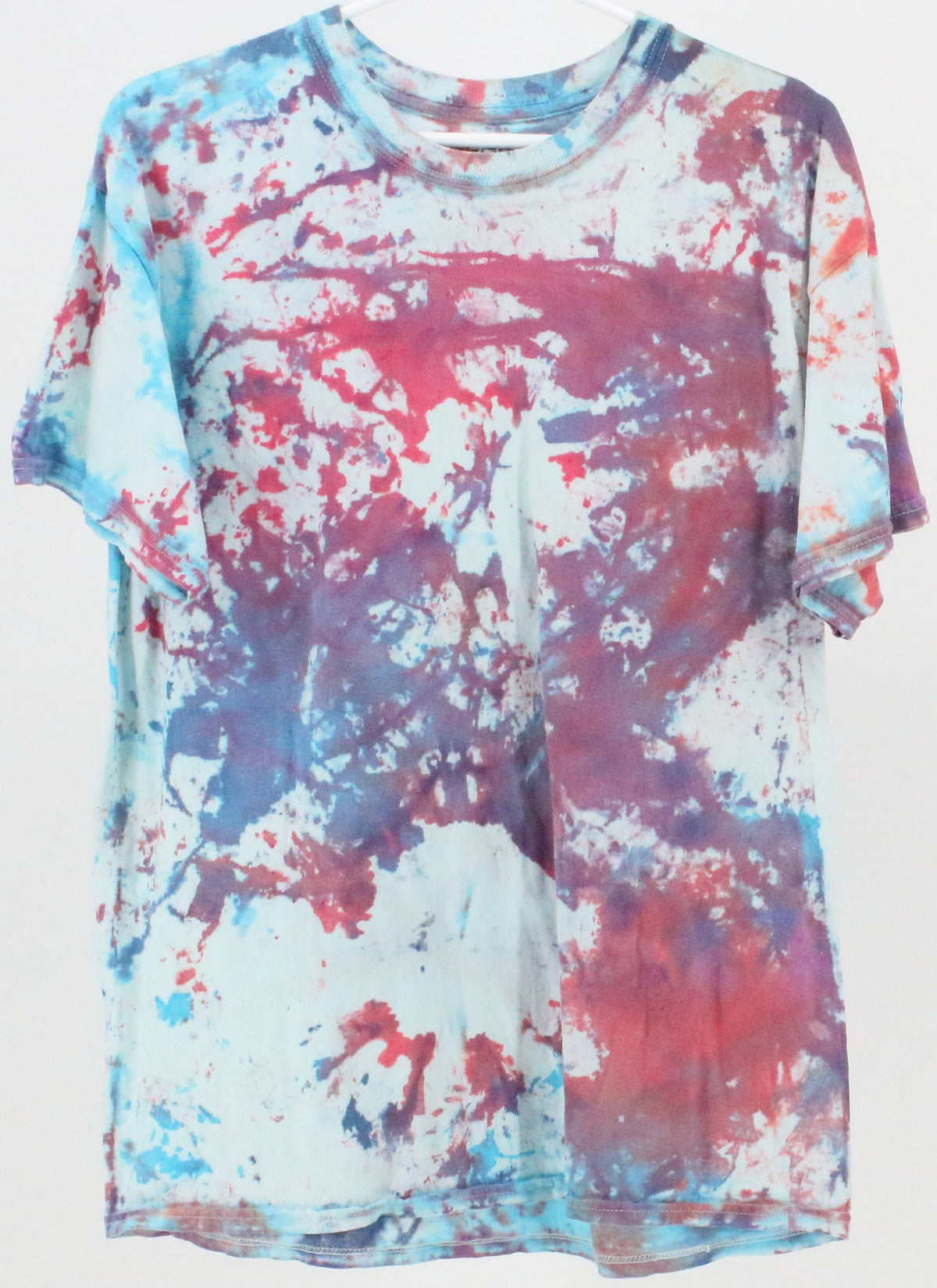 Gildan Light Blue Purple and Pink Tie Dye T-Shirt
