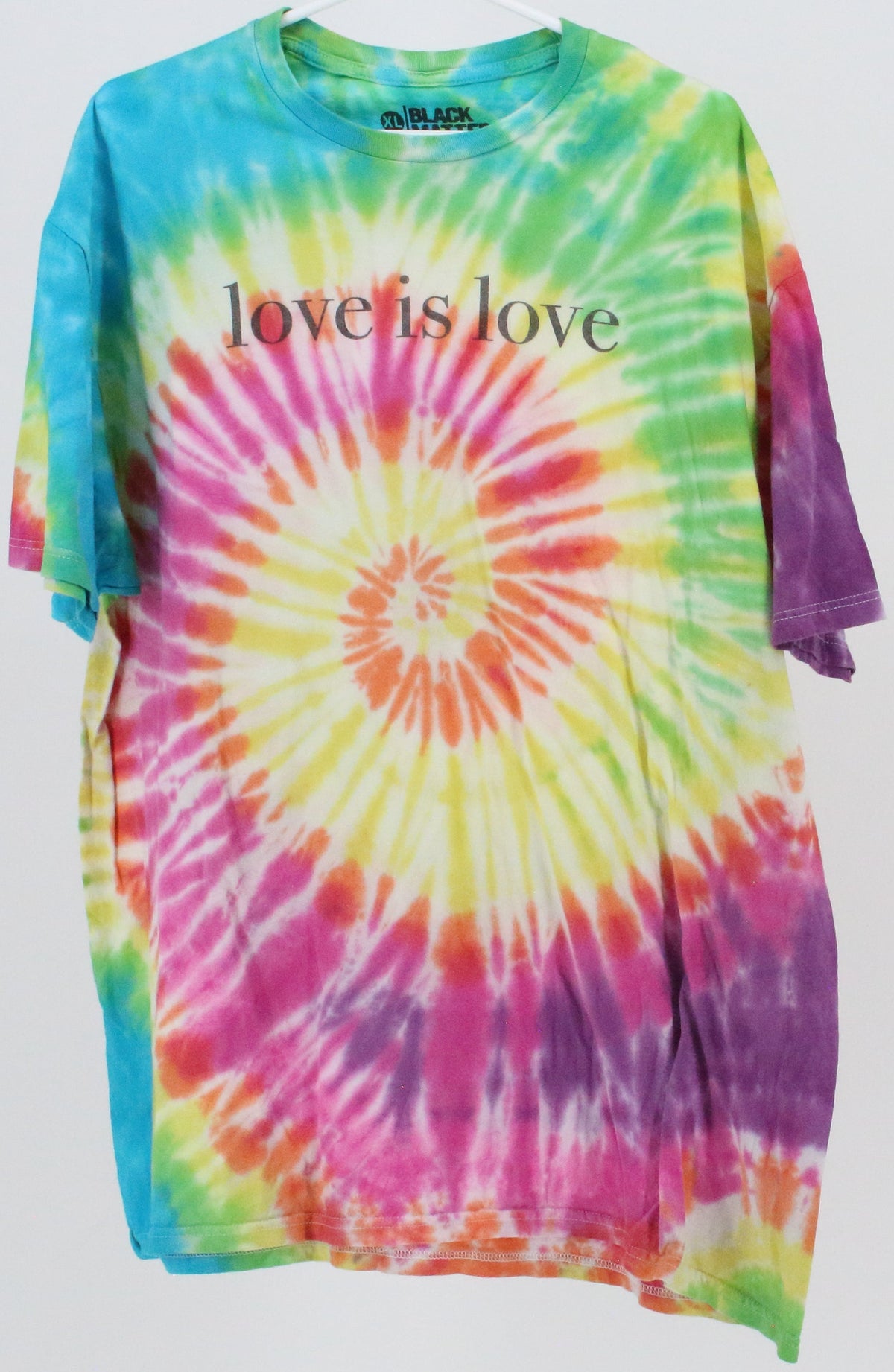 Black Matter Love is Love Multicolor Tie Dye T-Shirt