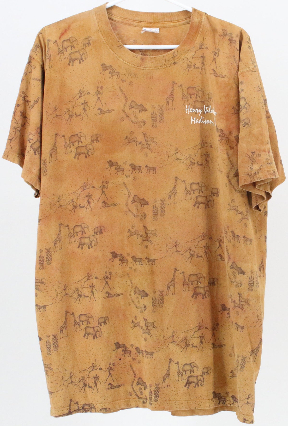 AAA Henry Vilas Zoo Ochre Print T-Shirt