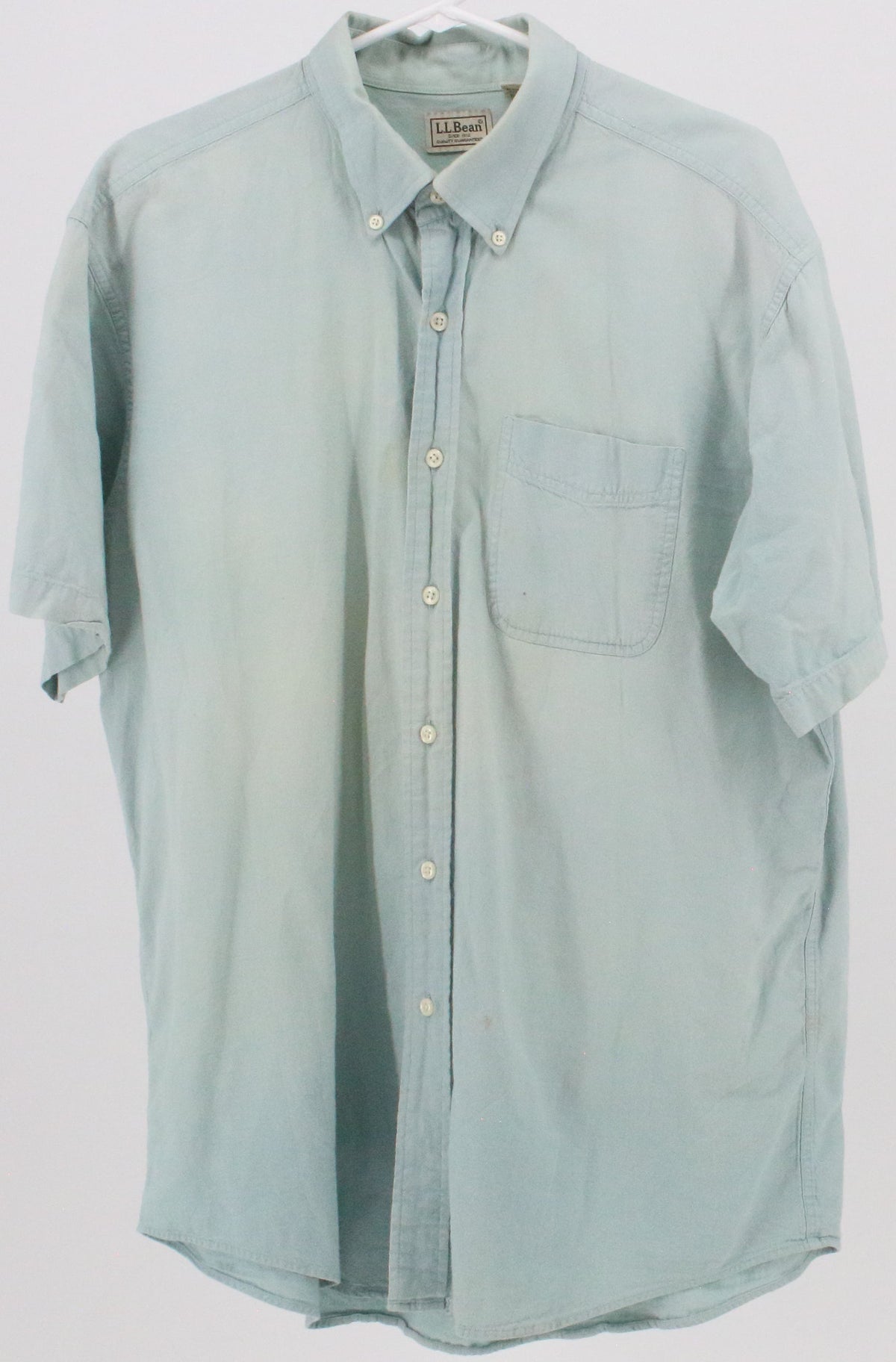 L.L.Bean Light Blue Short Sleeve Shirt