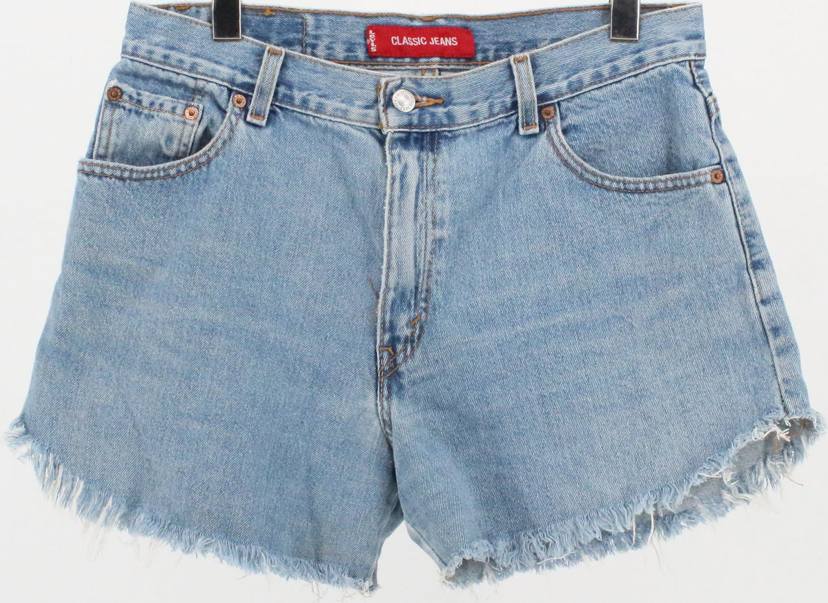 Levis Classic Jeans Medium Blue Wash Denim Shorts