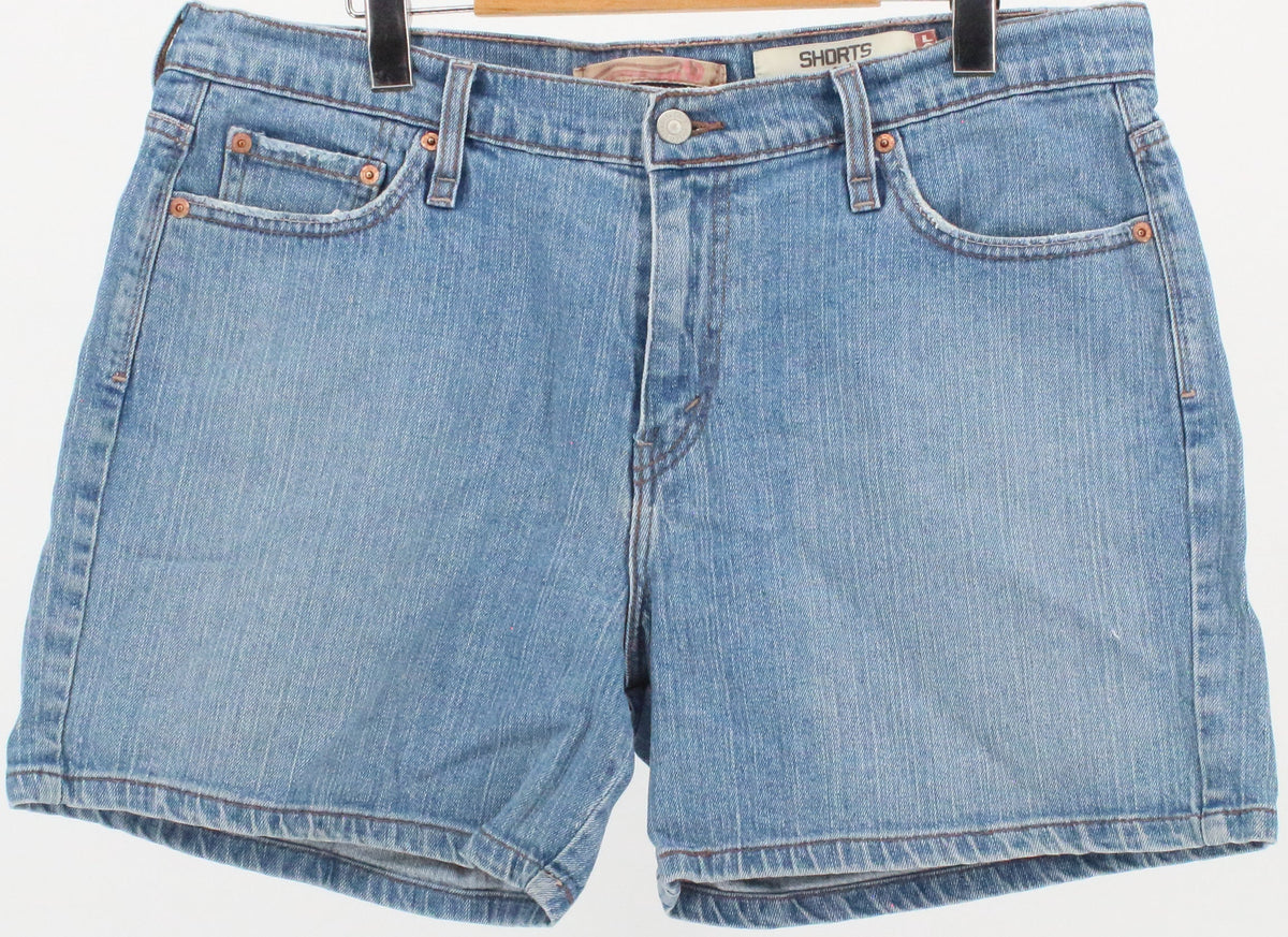 Levis 515 Medium Blue Wash Denim Shorts