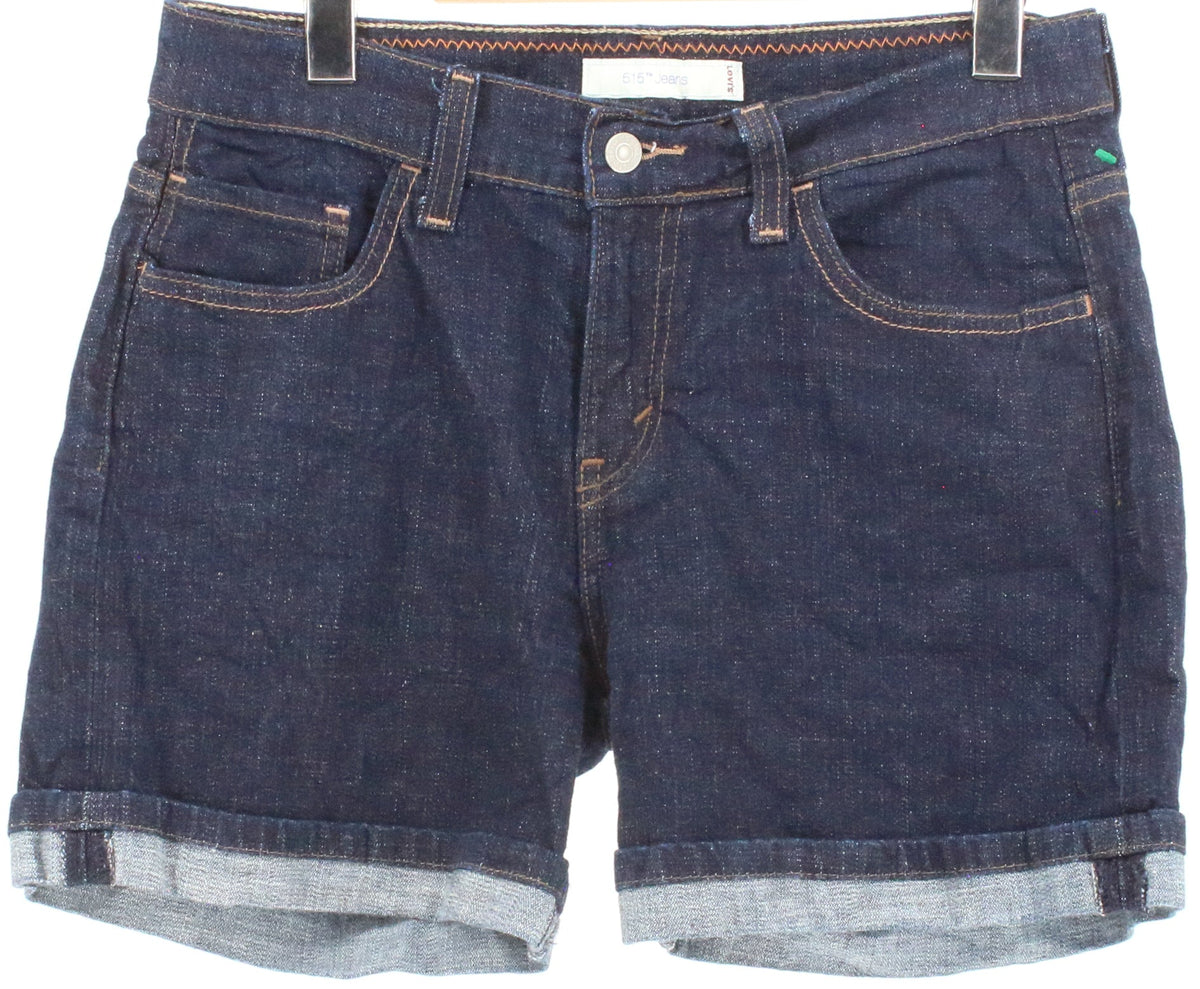 Levis 515 Jeans Dark Wash Denim Shorts