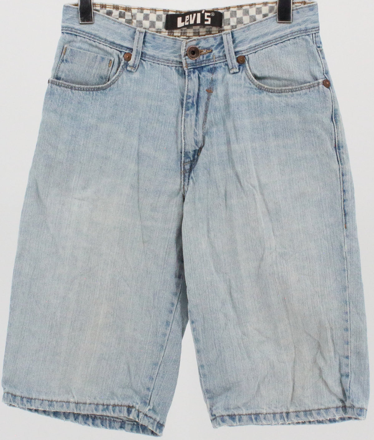 Levis Light Wash Bermuda Denim Shorts