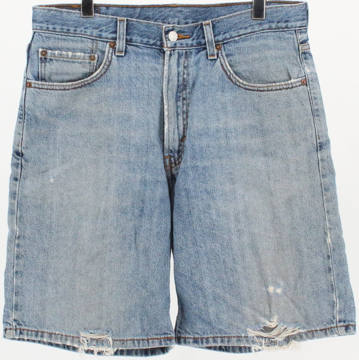 Levis 550 Mid Wash Bermuda Denim Shorts