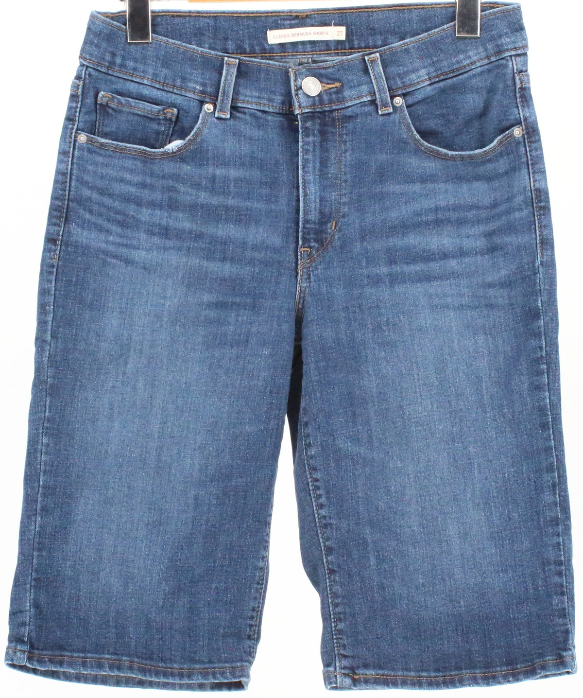 Levis Dark Blue Wash Classic Bermuda Shorts