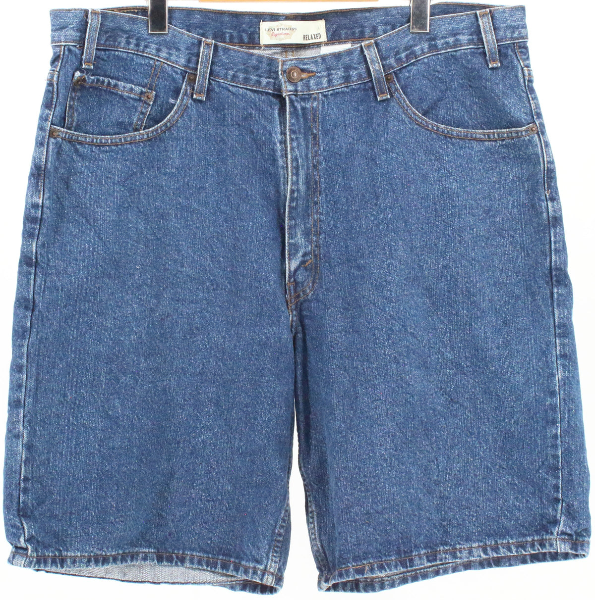 Levis Dark Blue Wash Levi Strauss Signature Relaxed Shorts