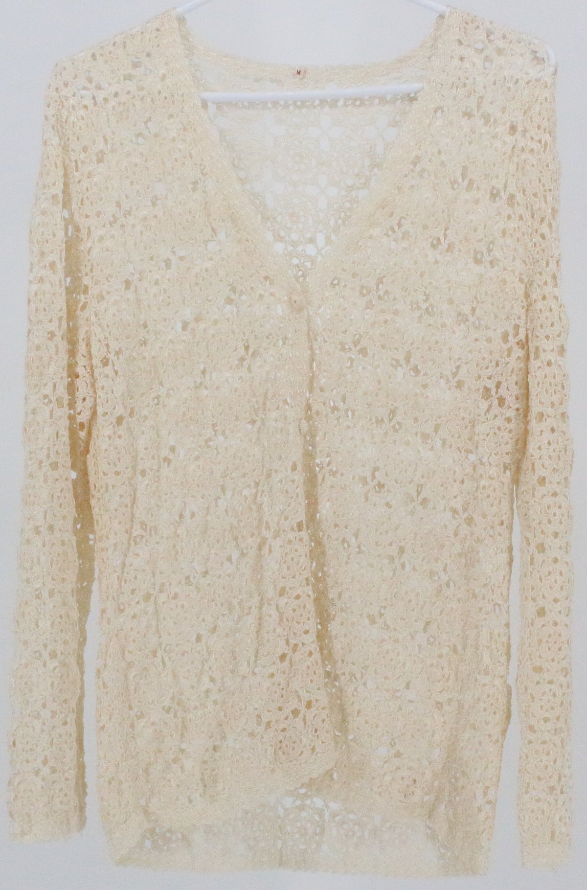 Light Beige Crochet Cardigan