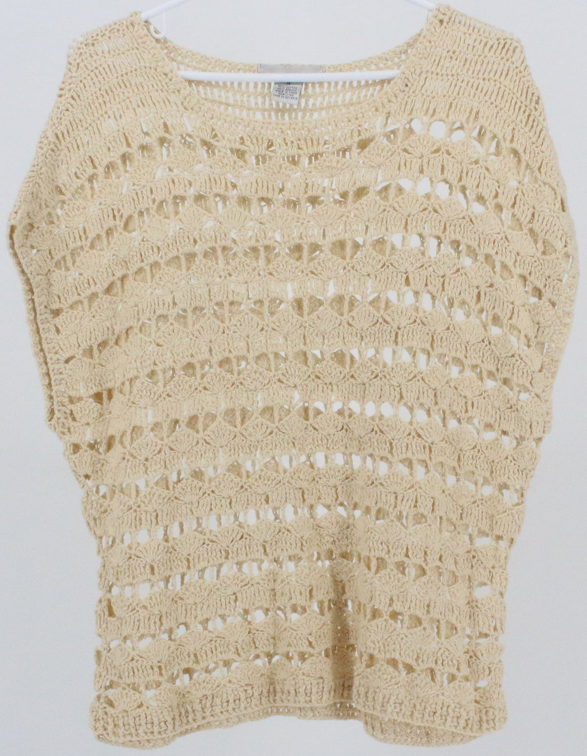 WD.NY Beige Crochet Top