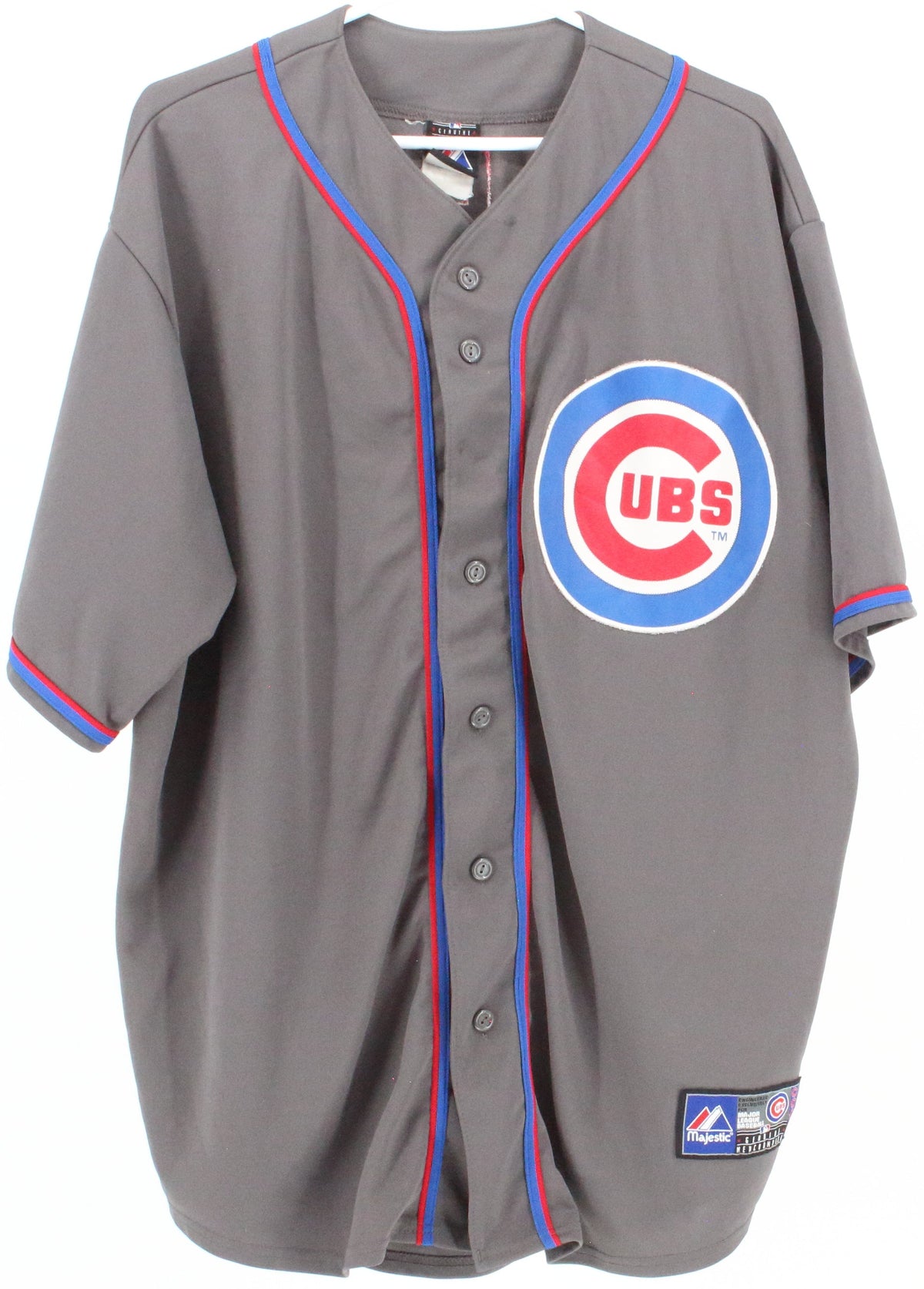 Majestic Cubs Lee 25 Grey Jersey