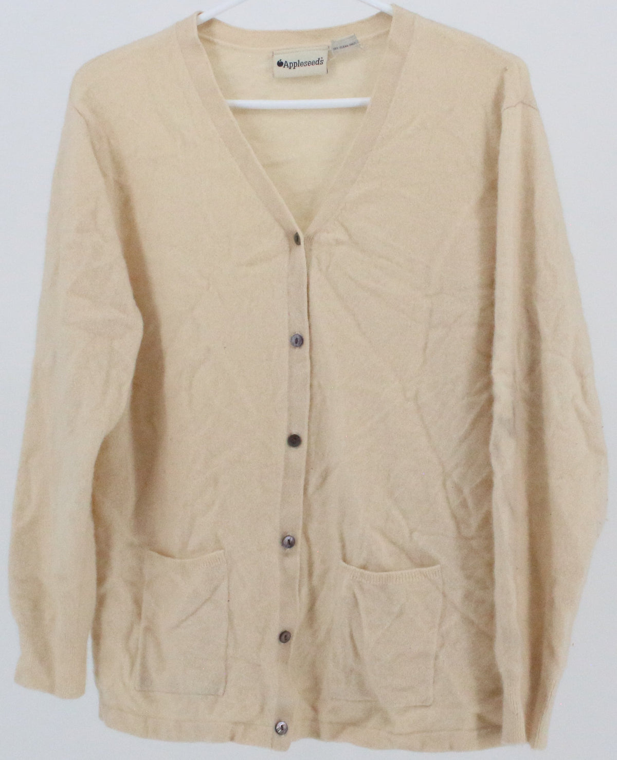 Appleseed's Off White Cashmere Cardigan Sweater