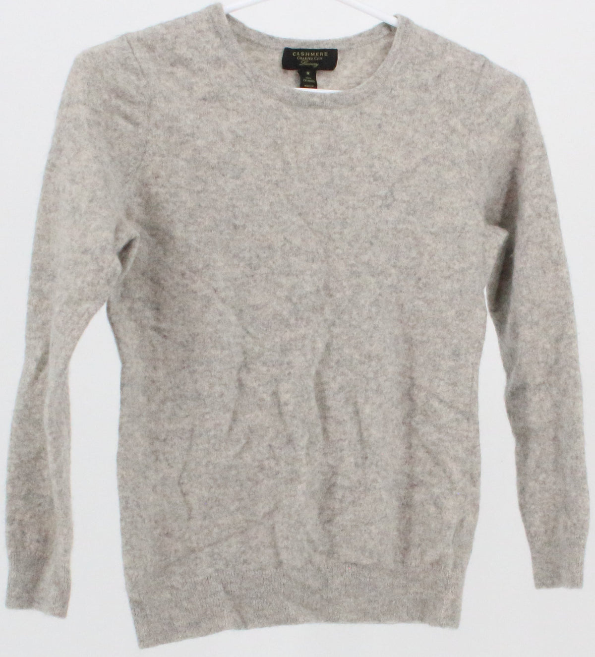 Cashmere Charter Club Luxury Grey Cashmere Sweater