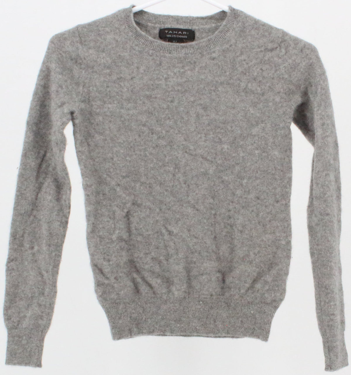 Tahari Grey Cashmere Sweater