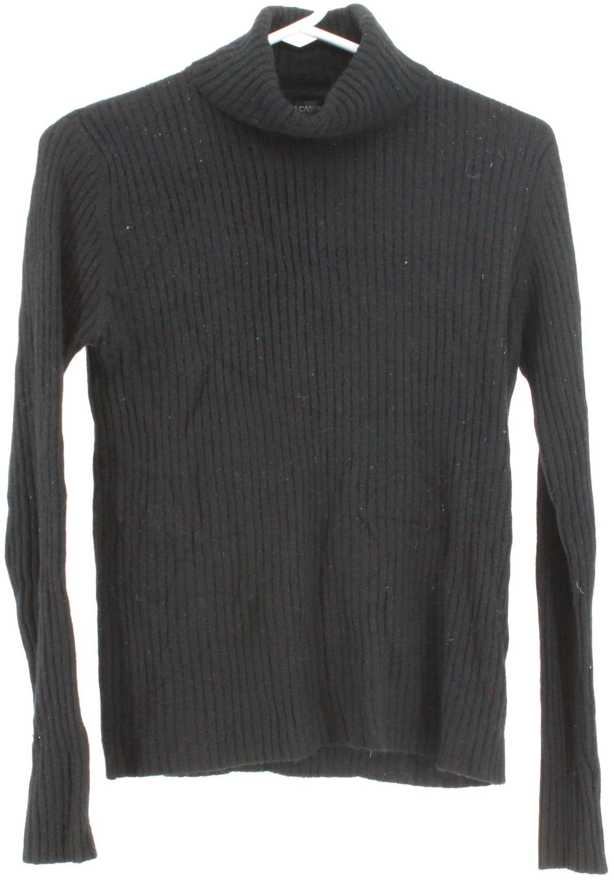 Autumn Cashmere Black Turtleneck Cashmere Sweater