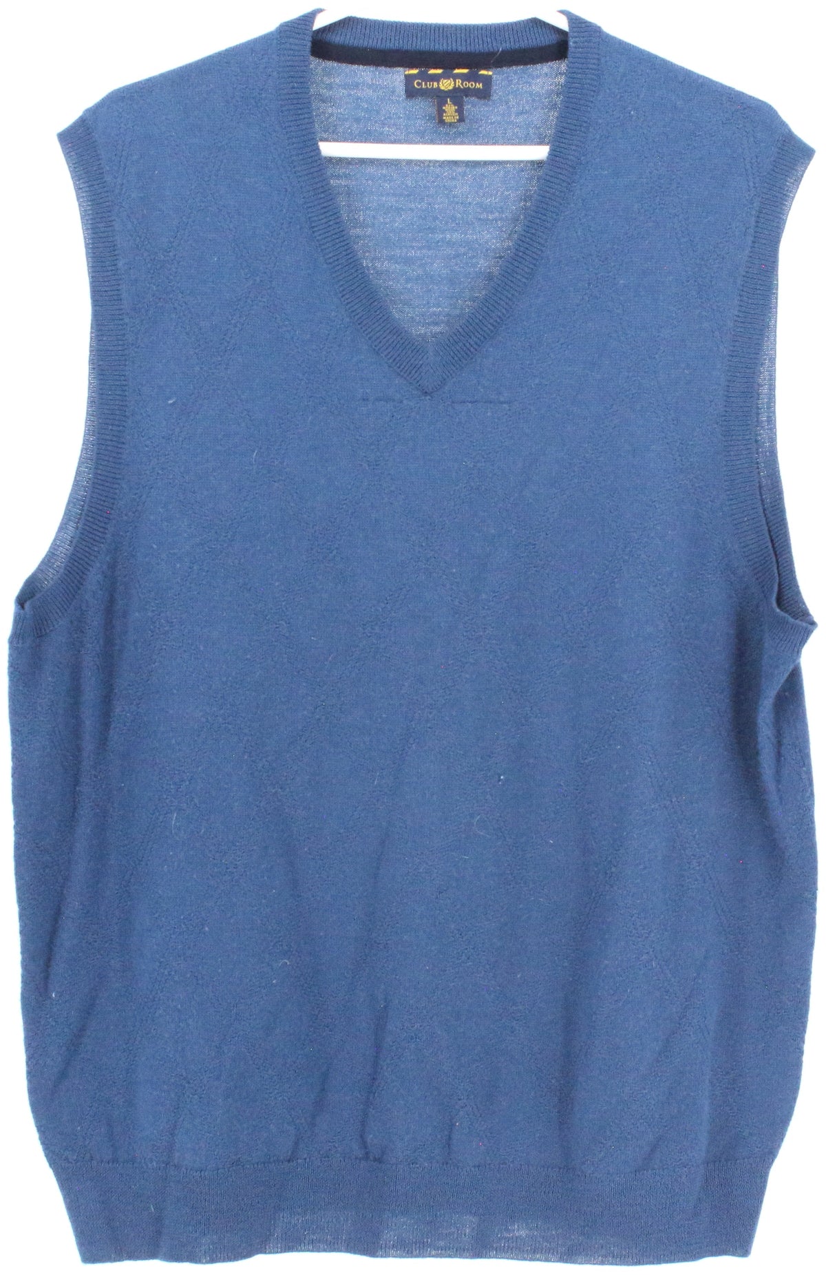 Club Room Blue Wool Men's Sweater Vest