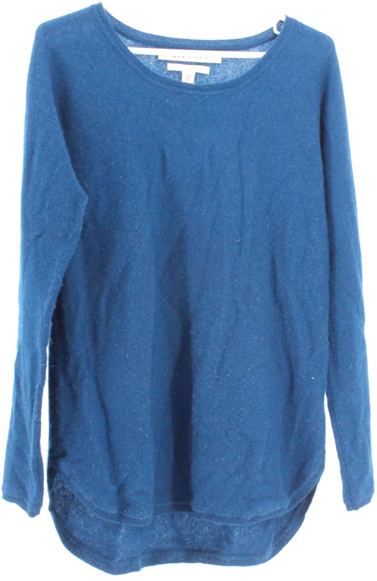 Max Studio Blue Cashmere Sweater