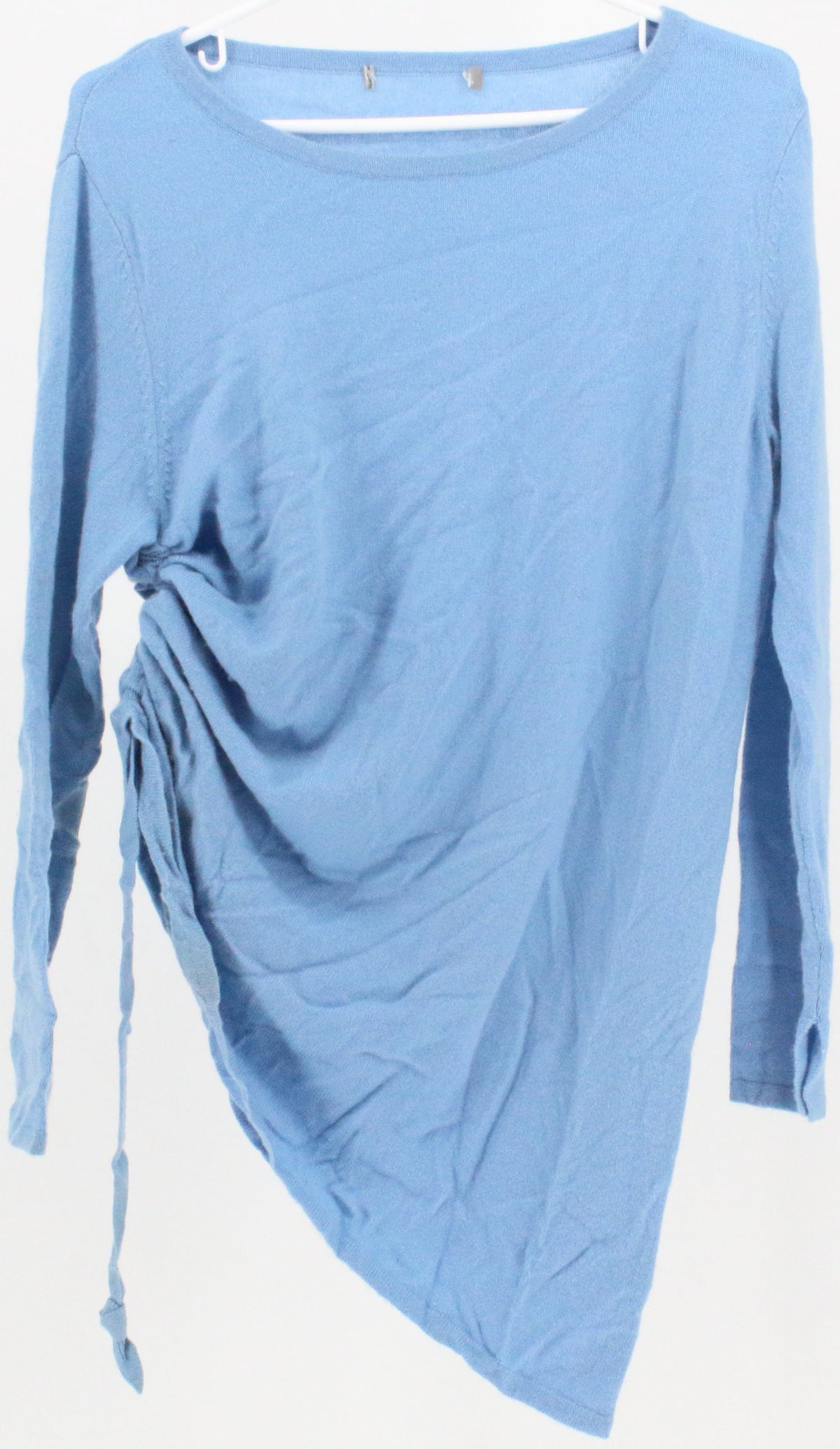 Light Blue Adjustable Side Cashmere Sweater