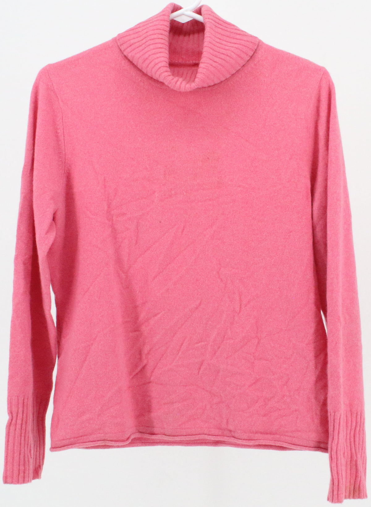 Pink Turtleneck Cashmere Sweater