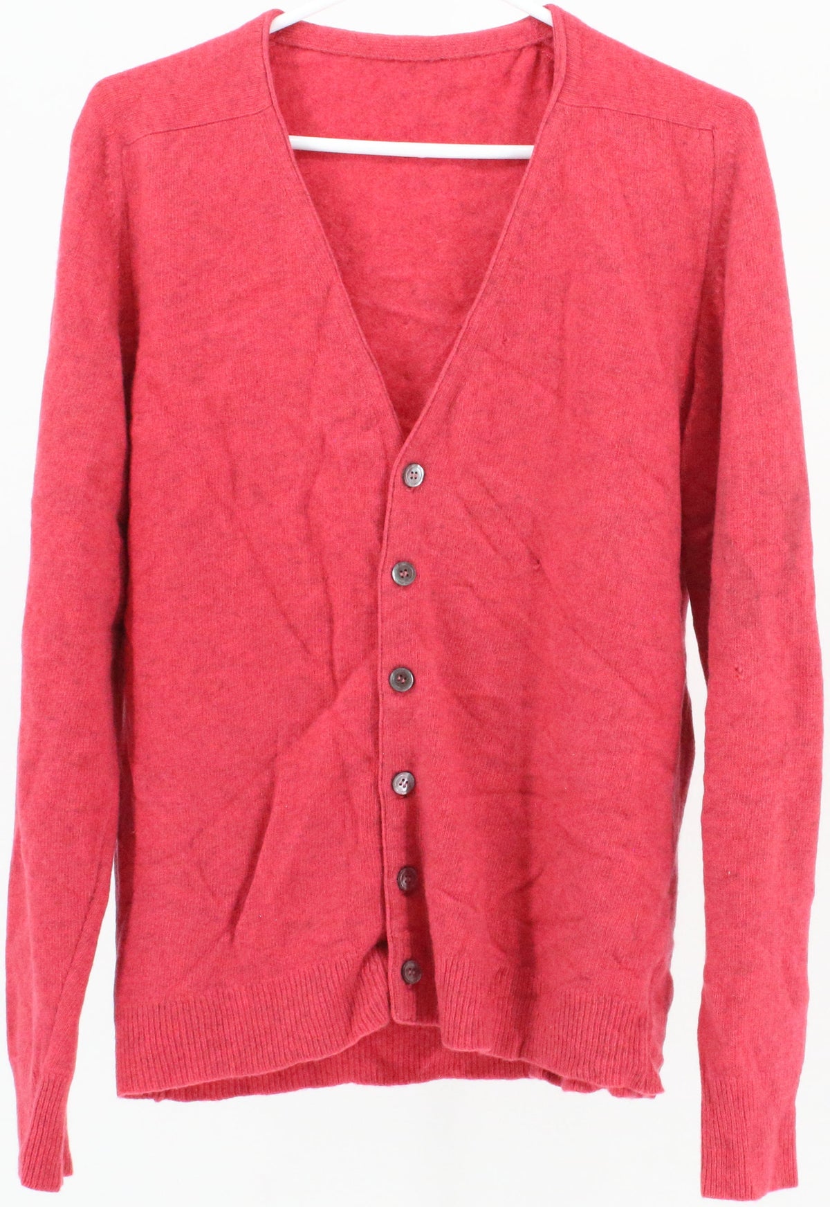 Dark Pink Cardigan Sweater