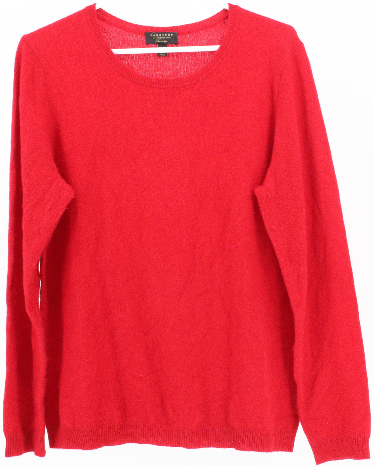 Charter Club Luxury Red Cashmere Sweater