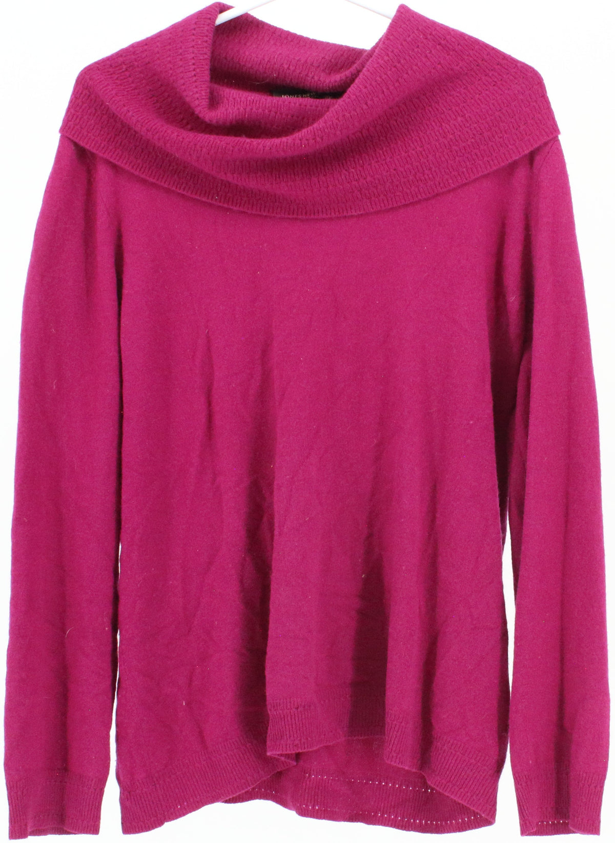 Jones New York Collection Cashmere Dark Pink Sweater