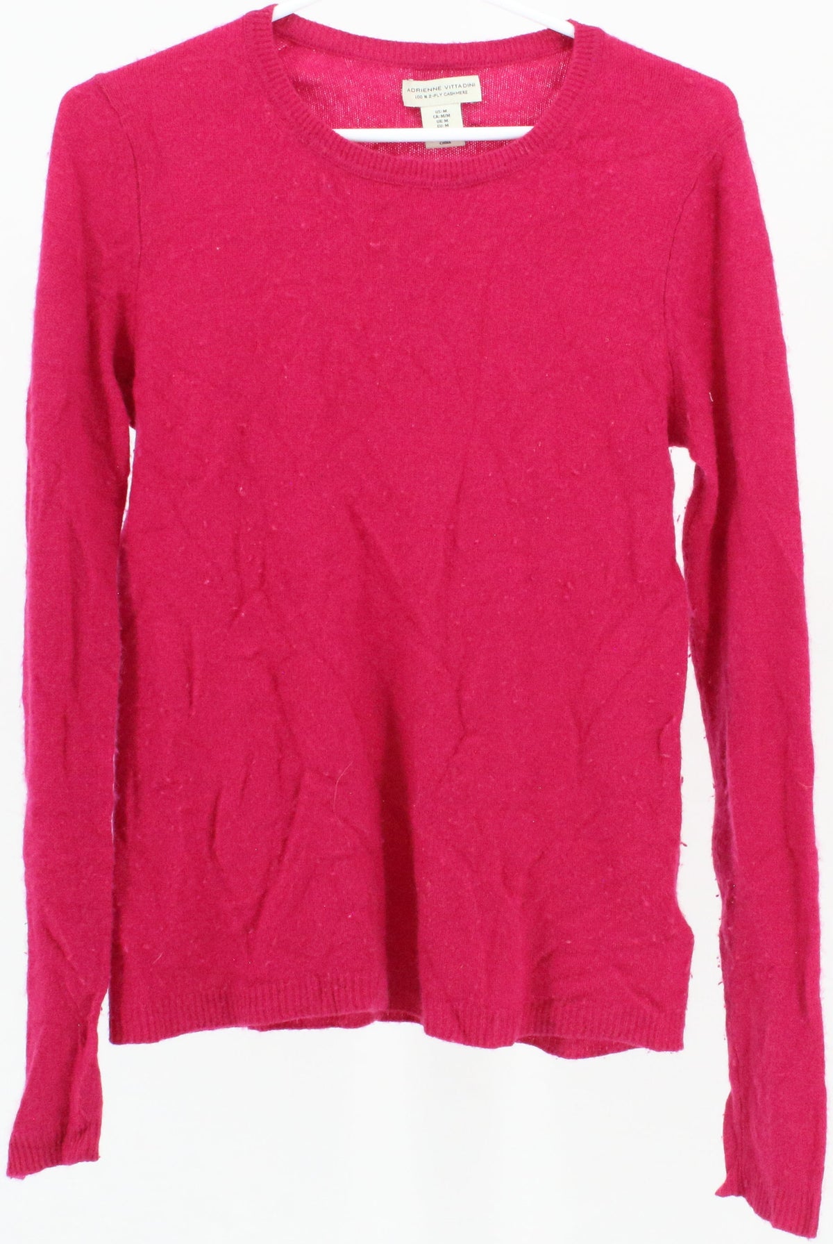 Adrienne Vittadini Pink Cashmere Sweater