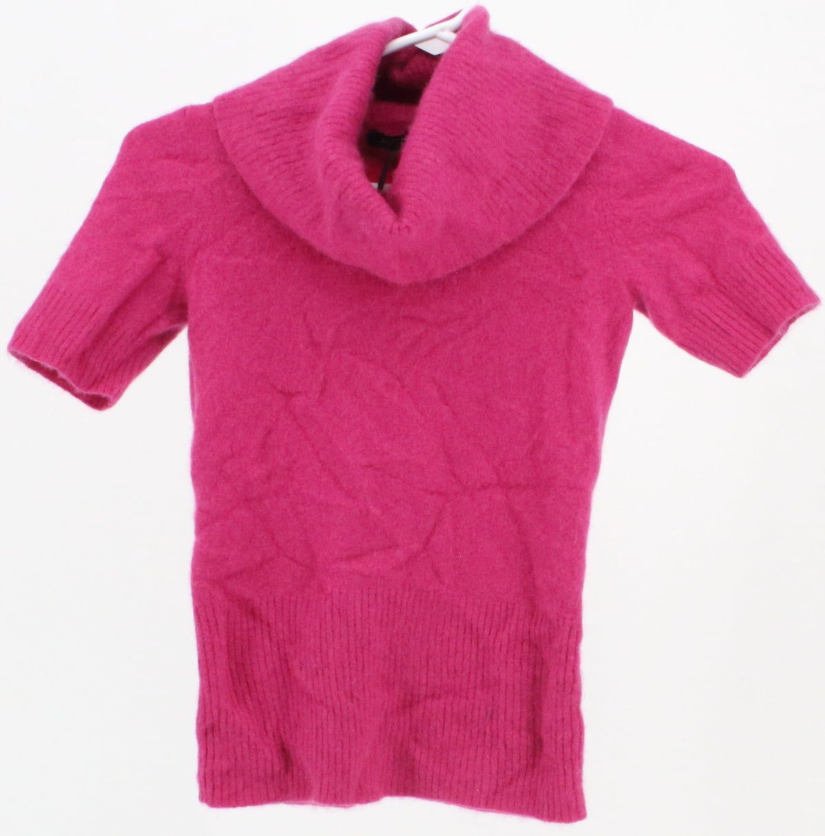 Apt.9 Pink Turtleneck Short Sleeve Cashmere Sweater
